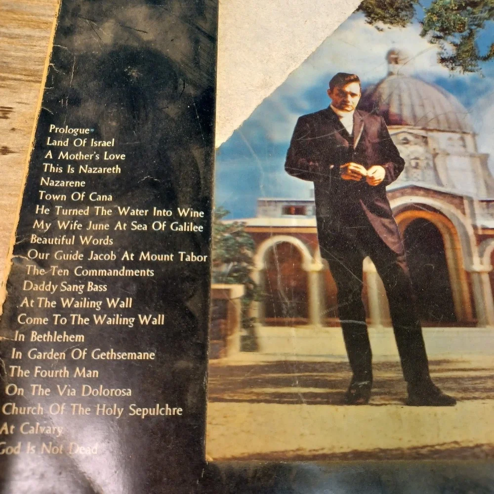 Johnny‎ Cash The Holy Land Song Book Modern World Library 1968
